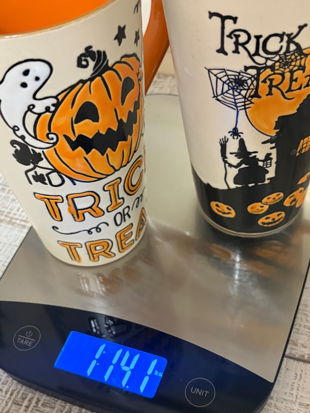 2 Mug Set Halloween Tall Textured Mugs - Picture 10 of 10